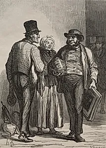 The Auction House: The Dealers by Honoré Daumier (French, 1808–1879)