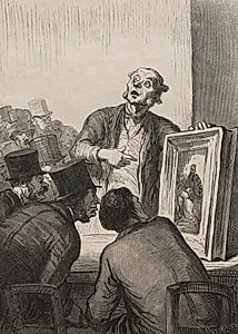The Auction House:  The Expert by Honoré Daumier (French, 1808–1879)