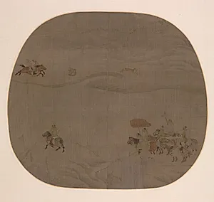 The Autumn Hunt by Chen Juzhong (Chinese, active c. 1201–1207)