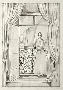 The Balcony over the Sea by Jean-Émile Laboureur (French, 1877–1943)