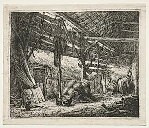 The Barn by Adriaen van Ostade (Dutch, 1610–1684)