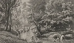 The Bathers by Charles François Daubigny (French, 1817–1878)