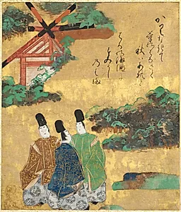The Beach at Sumiyoshi from the Tales of Ise by Tawaraya Sōtatsu (Japanese, c. 1570–c. 1640)