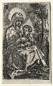The Beautiful Virgin of Ratisbon in a Landscape