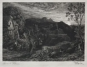 The Bellman by Samuel Palmer (British, 1805–1881)