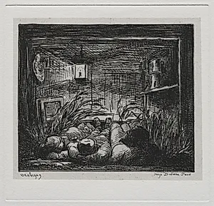 The Boat Trip:  Bedding Down Aboard the "Botin" (Night on the Boat) by Charles François Daubigny (French, 1817–1878)