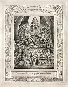 The Book of Job:  Pl. 2, When the Almighty was yet with me, When my Children / were about me