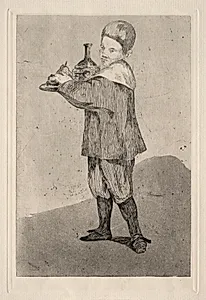 The Boy Carrying a Tray by Edouard Manet (French, 1832–1883)