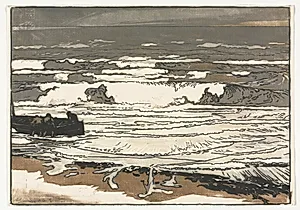 The Breaking Waves, Tide of September 1901 by Auguste Louis Lepère (French, 1849–1918)