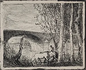 The Bridge by Charles François Daubigny (French, 1817–1878)