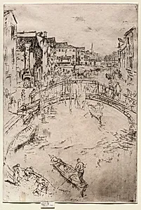 The Bridge by James McNeill Whistler (American, 1834–1903)