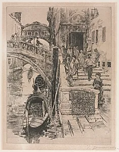 The Bridge of Sighs (second plate) by Frank Duveneck (American, 1848–1919)