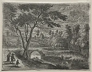 The Broken Bridge by Lucas van Uden (Dutch, 1595–1672/73)