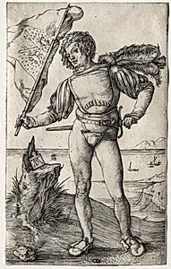 The Burgundian Standard Bearer by Albrecht Dürer (German, 1471–1528)
