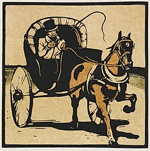 The Cabriolet by William Nicholson (British, 1872–1949)