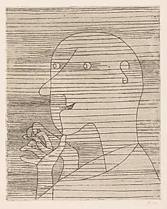 The Calculating Old Man by Paul Klee (German, 1879–1940)