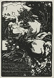 The Centaur  by Auguste Louis Lepère (French, 1849–1918)