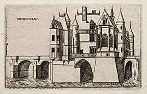 The Chateau of Chenonceau by Charles Meryon (French, 1821–1868)