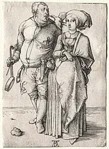 The Cook and His Wife by Albrecht Dürer (German, 1471–1528)