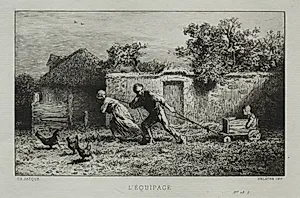 The Crew by Charles-Émile Jacque (French, 1813–1894)