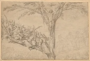 The Crucified Christ as the Tree of Life with Monks and Nuns