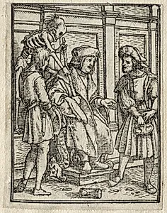 The Dance of Death:  The Judge by Hans Holbein the Younger (German, active England and Switzerland, 1497/98–1543)