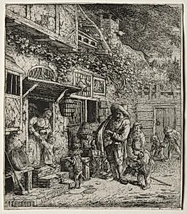 The Dancing Dog by Cornelis Dusart (Dutch, 1660–1704)