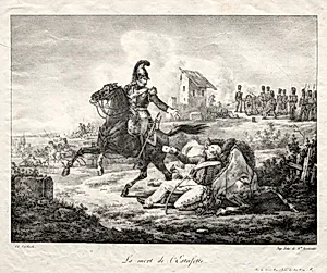 The Death of the Courier by Edouard Swebach (French, 1800–1870)