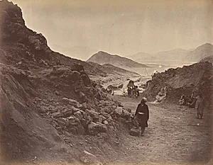 The Descent from Khurd Khyber, Looking Towards Bassaule by John Burke (Irish, 1845–1915)