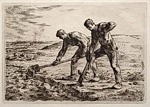 The Diggers by Jean-François Millet (French, 1814–1875)