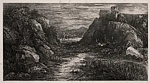 The Distant City by Rodolphe Bresdin (French, 1822–1885)
