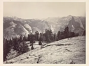 The Domes, from the Sentinel Domes, Yosemite by Carleton E. Watkins (American, 1829–1916)