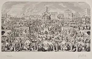 The Drinking Customs of Society or Worship of Bacchus by George Cruikshank (British, 1792–1878)