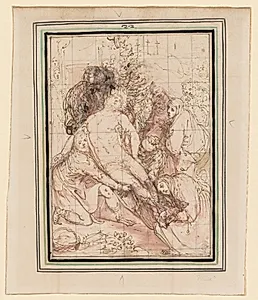 The Entombment by Giovanni de' Vecchi (Italian, 1536–1615)