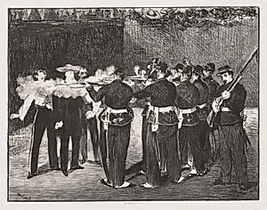 The Execution of Emperor Maximilian by Edouard Manet (French, 1832–1883)
