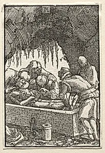 The Fall and Redemption of Man: Burial of Christ by Albrecht Altdorfer (German, c. 1480–1538)