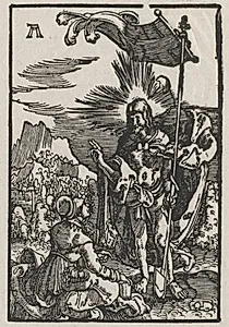 The Fall and Redemption of Man:  Christ Appearing to St. Mary Magdalen by Albrecht Altdorfer (German, c. 1480–1538)