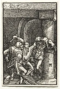 The Fall and Redemption of Man:  Flagellation  of Christ by Albrecht Altdorfer (German, c. 1480–1538)