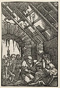 The Fall and Redemption of Man:  The Adoration of the Magi by Albrecht Altdorfer (German, c. 1480–1538)