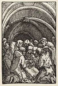 The Fall and Redemption of Man:  The Death of the Virgin by Albrecht Altdorfer (German, c. 1480–1538)