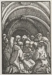 The Fall and Redemption of Man:  The Death of the Virgin by Albrecht Altdorfer (German, c. 1480–1538)