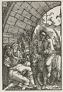 The Fall and Redemption of Man:  The Entry into Jerusalem by Albrecht Altdorfer (German, c. 1480–1538)