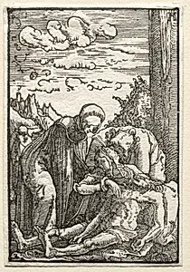 The Fall and Redemption of Man:  The Lamentation beneath the Cross by Albrecht Altdorfer (German, c. 1480–1538)