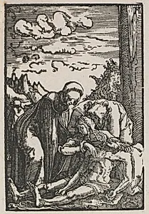 The Fall and Redemption of Man:  The Lamentation beneath the Cross by Albrecht Altdorfer (German, c. 1480–1538)