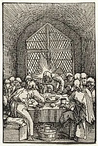 The Fall and Redemption of Man:  The Last Supper by Albrecht Altdorfer (German, c. 1480–1538)