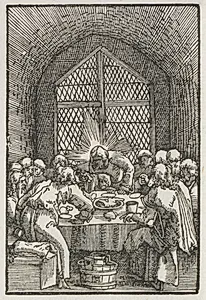 The Fall and Redemption of Man:  The Last Supper by Albrecht Altdorfer (German, c. 1480–1538)