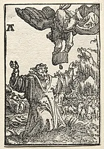 The Fall and Redemption of Man:  The Message of the Angel to Joachim by Albrecht Altdorfer (German, c. 1480–1538)