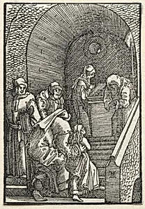 The Fall and Redemption of Man:  The Presentation of the Virgin in the Temple by Albrecht Altdorfer (German, c. 1480–1538)