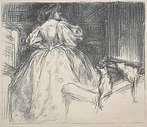 The Fantastic Dress by Charles Hasslewood Shannon (British, 1863–1937)