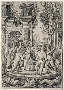 The Fate of the Evil Tongue by Nicoletto da Modena (Italian)